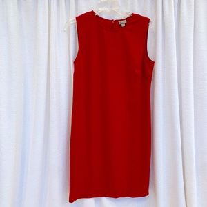 JJill Red Sleeveless Sheath, Size 10
